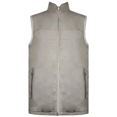 Zip Up Sleeveless Mens Beige Reversible Linen Gilet HM402205 8GV Zip Up Sleeveless Mens Beige Reversible Linen Gilet HM402205 8GV