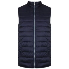 Zip Up Sleeveless Mens Navy Blue Reversible Gilet HM402217 5ME Zip Up Sleeveless Mens Navy Blue Reversible Gilet HM402217 5ME