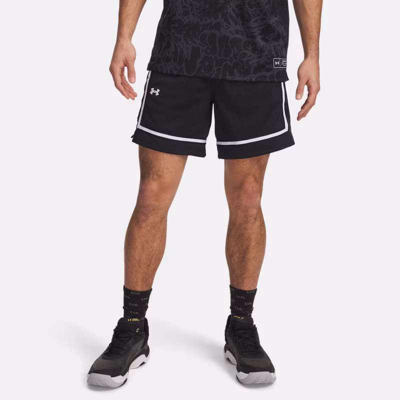 Zone Pro Mesh Printed Mens " Shorts Black / Castlerock / Stream - Black