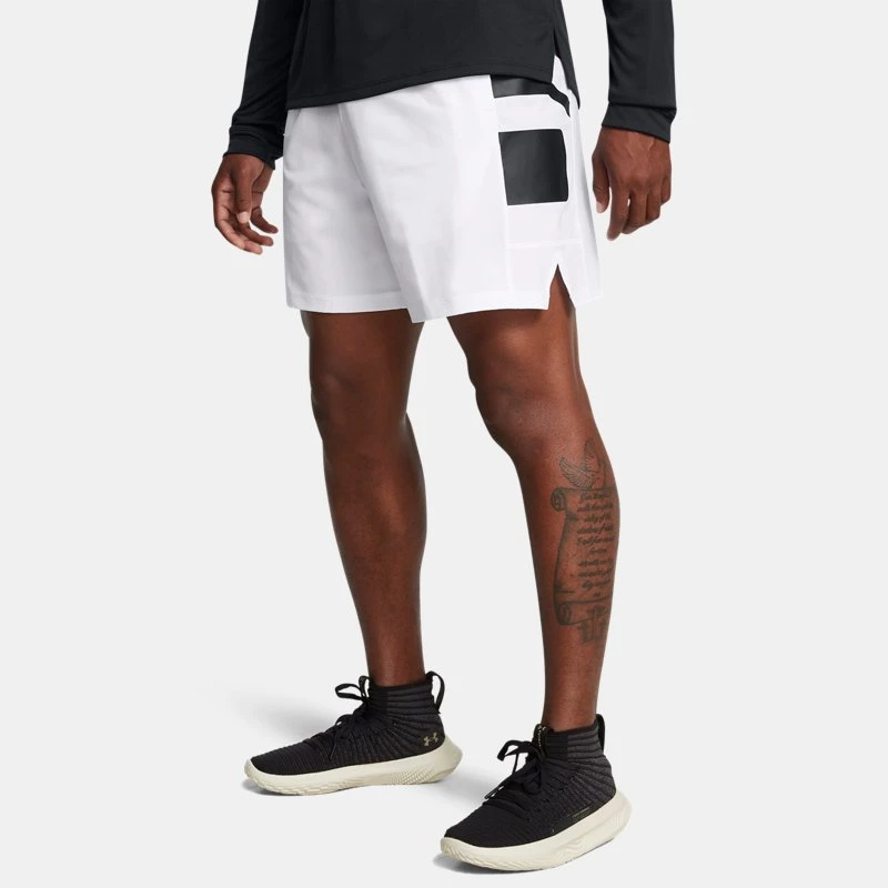 Zone Woven Mens Shorts White / Racer Red / Black