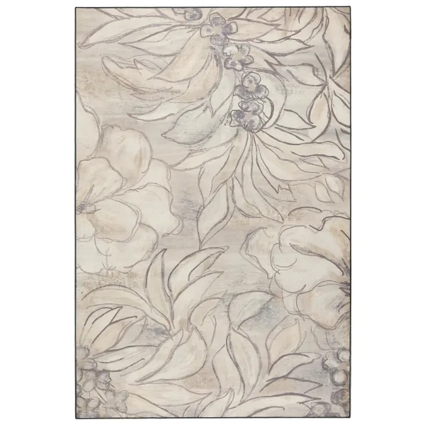 Art Floral Eco-Washable Rug - 185x275cm