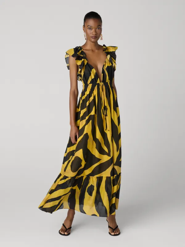 Augustina Dress - Giant Water Tiger Golden Hour