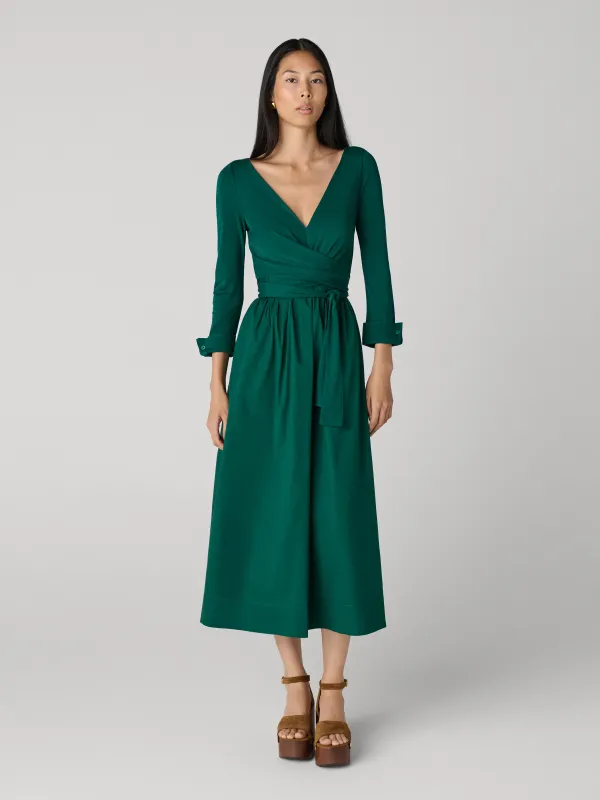 Ballerina Wrap Dress - Evergreen