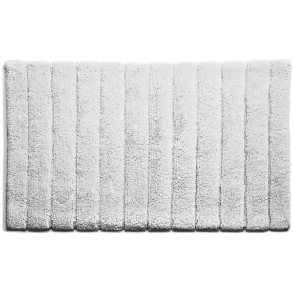 Bamboo Stripe White Bathmat - 50x80cm