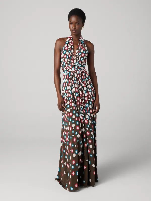 Callie Dress - Leopard Spot Coffee Grind