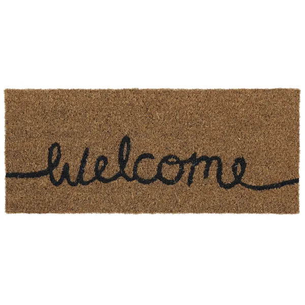Coir Insert Welcome Doormat - 23x53cm