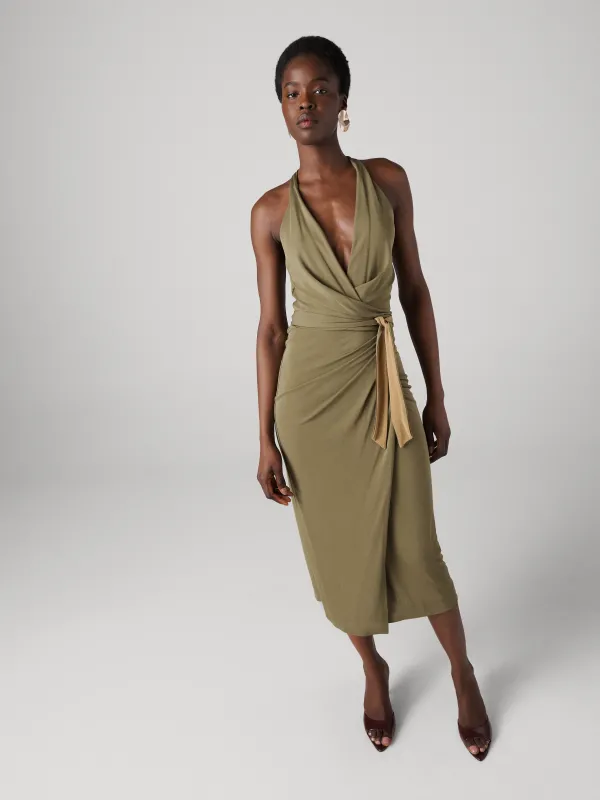 Daphne Wrap Dress - Brussels and Patina