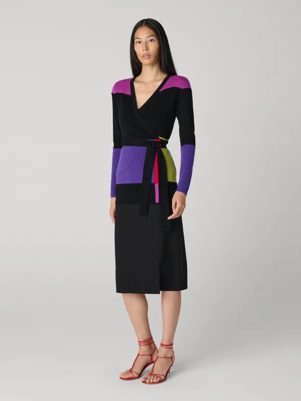 Daria Sweater - Ultraviolet Medium Purple Colorblock