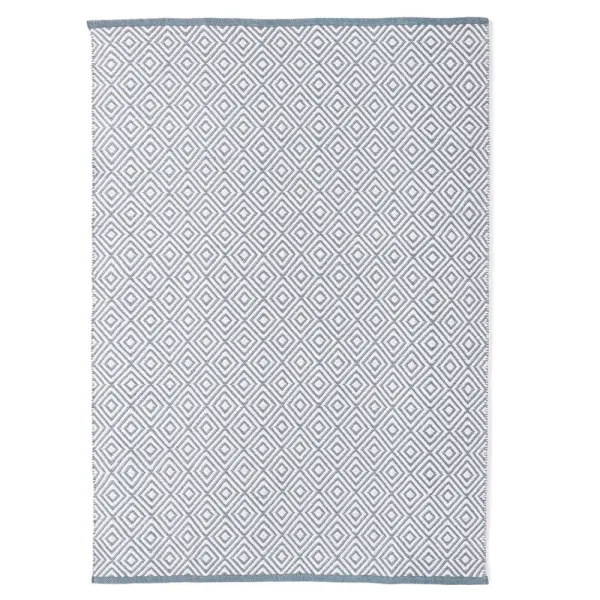 Diamond Washable Rug Denim Blue - 160x230cm