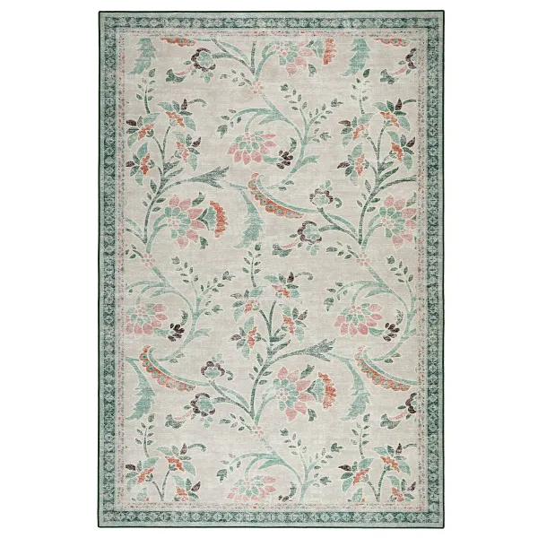English Floral Eco-Washable Rug - 185x275cm