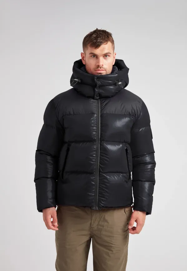 Expedition Parka Puffer Jacket Black - Black/Black