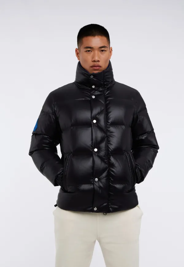 EZ Puffer Jacket - Black/Glacial Blue