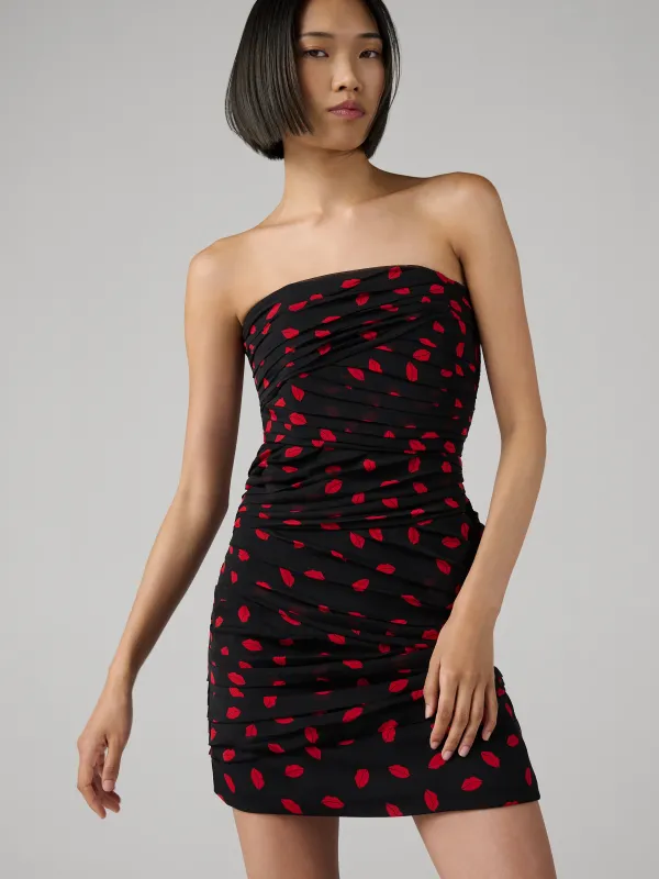 Fabi Dress - Capsule Lips Signature Red