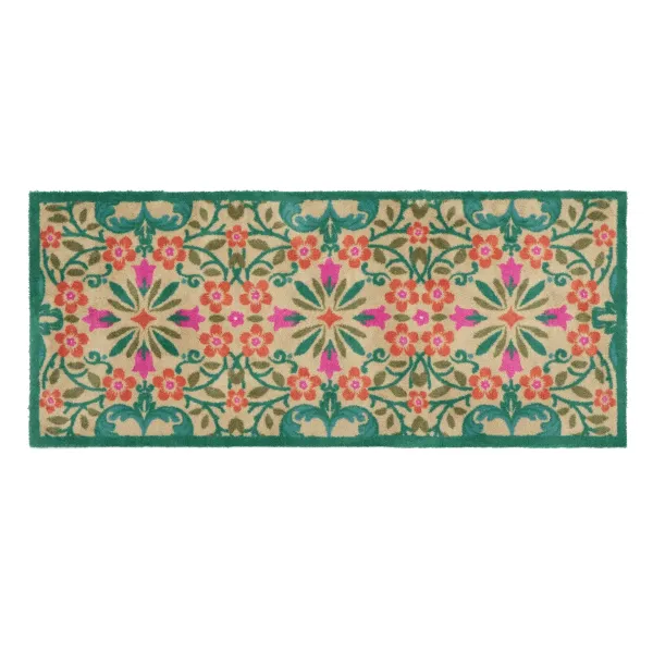Folk Floral Washable Runner - 65x150cm