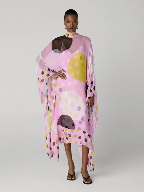 Fortuna Dress - Giant Blinding Lights Pink Lavender