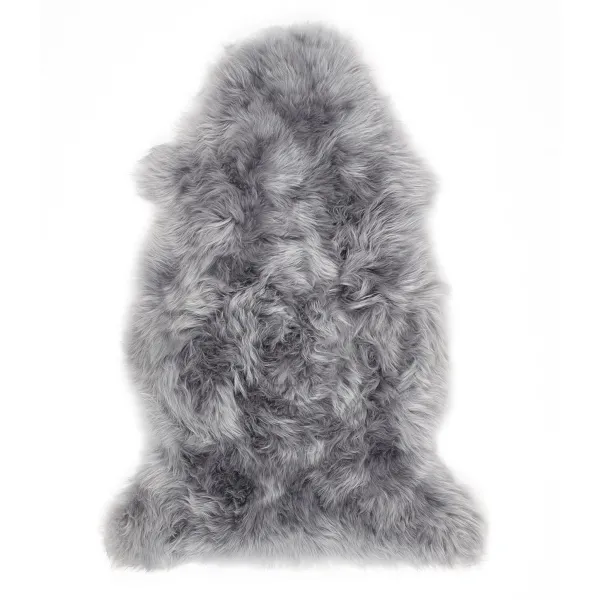 Genuine Sheepskin Rug Grey - Single - 60x95cm