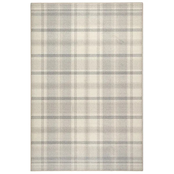 Isla Plaid Neutral Eco-Washable Rug - 120x185cm
