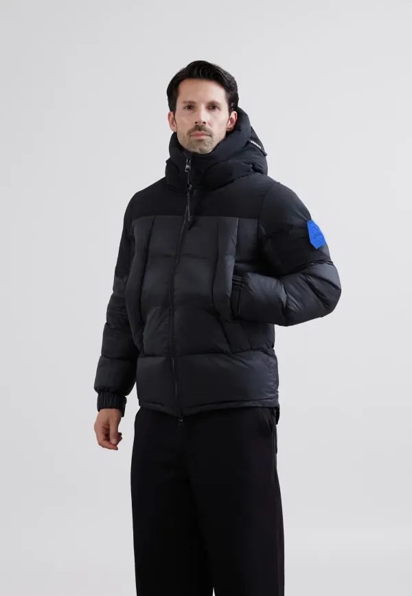 Luna Lightweight Puffer Jacket Black - Black/Black