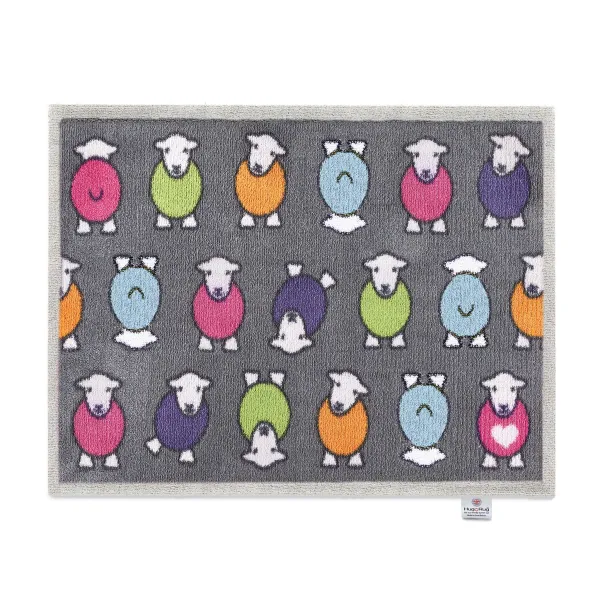Marra Grey Herdy Washable Doormat - 65x85cm