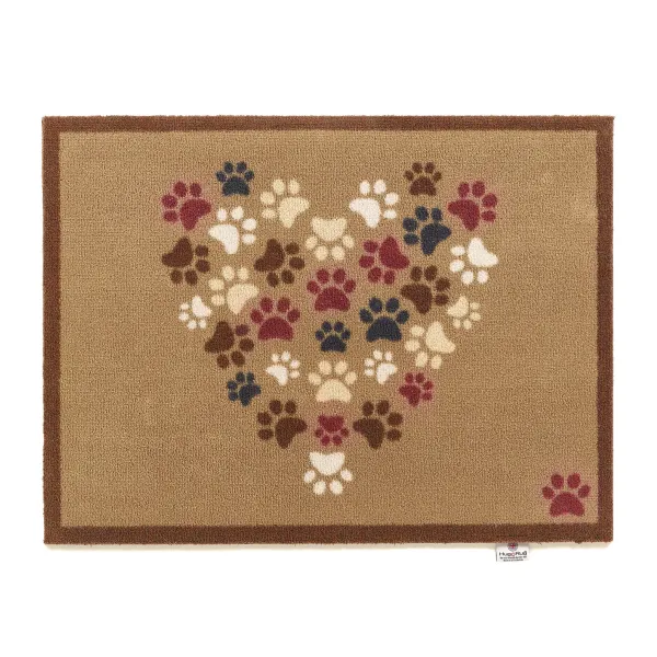 Pet 45 Paws Heart Washable Doormat - 65x85cm