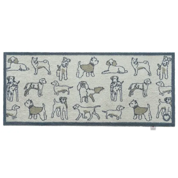 Pet 70 Dogs Grey Washable Runner - 65x150cm