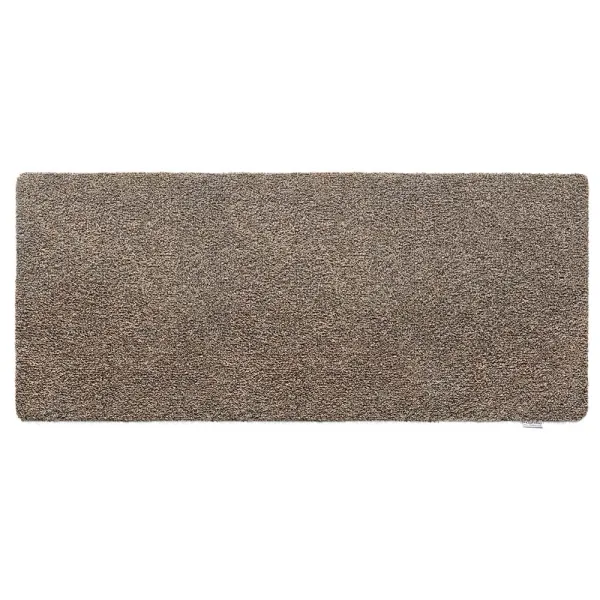 Plain Fleck - Coffee Washable Runner - 65x150cm