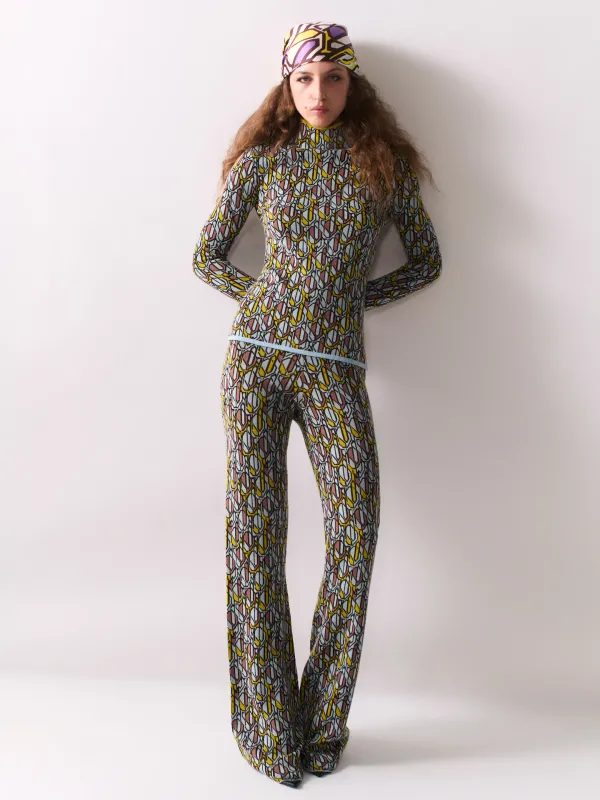 Rennes Merino Wool Pant - Infinity Geo Mini Water