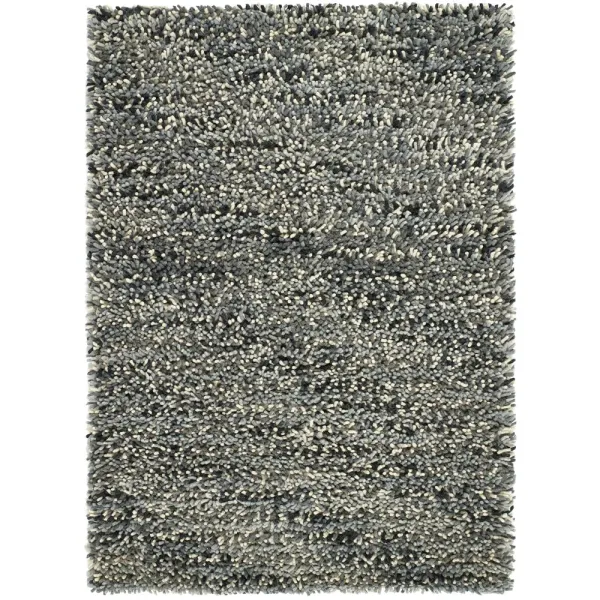 Rocks Shaggy Wool Rug Grey - 160x230cm