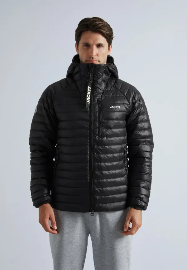 SATEL1TE Hooded Down Jacket - Black