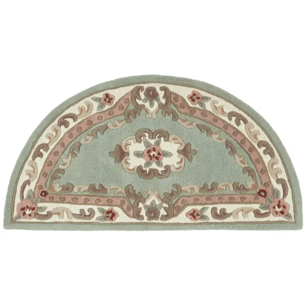 Shensi Aubusson Rug in Green - 67x127cm
