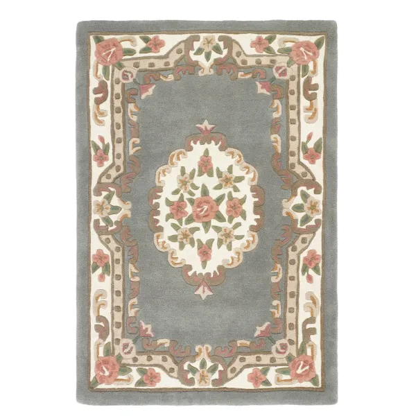Shensi Aubusson Rug in Grey - 120x180cm