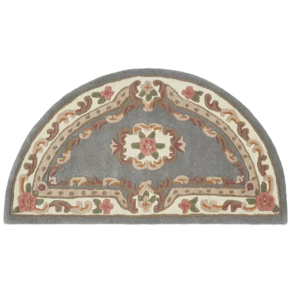 Shensi Aubusson Rug in Grey - 67x127cm