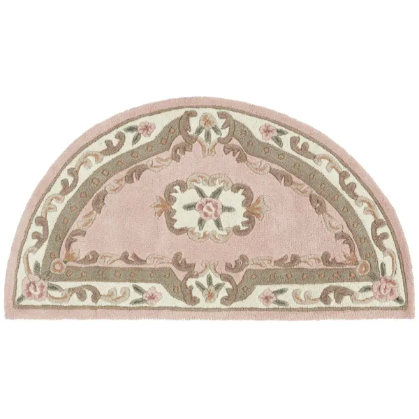 Shensi Aubusson Rug in Pink - 67x127cm