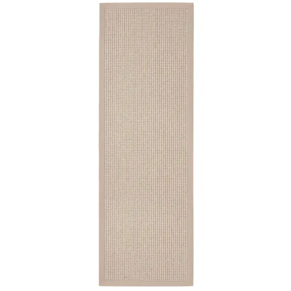 Sisal Boucle Beige Rug Runner - 67x200cm
