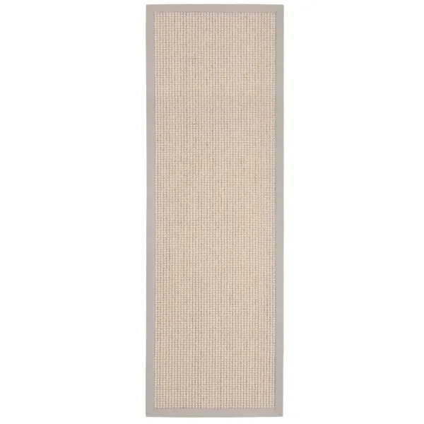 Sisal Boucle Soft Grey Rug Runner - 67x200cm