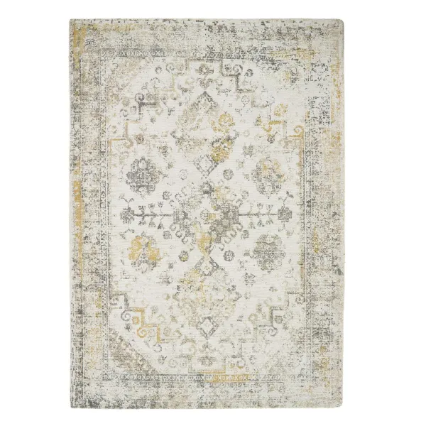 Vogue Rug Light Grey/Ochre - 160x230cm
