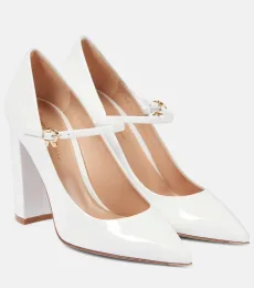 100 patent leather Mary Jane pumps 100 patent leather Mary Jane pumps