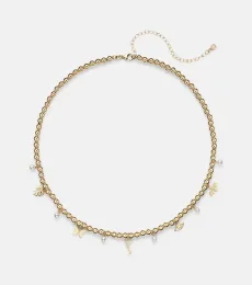 14kt gold beaded pendant necklace with pearls 14kt gold beaded pendant necklace with pearls