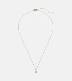 14kt gold charm necklace with diamonds 14kt gold charm necklace with diamonds
