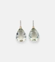 14kt gold earrings with diamonds and amethysts 14kt gold earrings with diamonds and amethysts