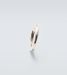 14kt white gold single hoop earring 14kt white gold single hoop earring