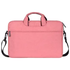 15.6 Inch Laptop Shoulder Bag Multifunctional Durable PC Protective Bag, Water Resistant 360° Shock-proof Macbook Pro Briefcase Unisex Business Messenger Bag with Portable Handle,Pink 15.6 Inch Laptop Shoulder Bag Multifunctional Durable PC Protective Bag, Water Resistant 360° Shock-proof Macbook Pro Briefcase Unisex Business Messenger Bag with Portable Handle,Pink