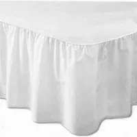 180TC White Base Valance - Easy Care Double 180TC White Base Valance - Easy Care Double