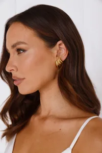 18k Gold Plated Catalina Earrings Gold 18k Gold Plated Catalina Earrings Gold