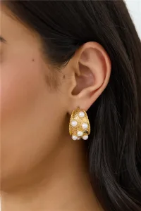 18k Gold Plated Cleo Earrings Gold 18k Gold Plated Cleo Earrings Gold