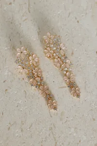 18k Gold Plated Diamond Frost Earrings Gold 18k Gold Plated Diamond Frost Earrings Gold