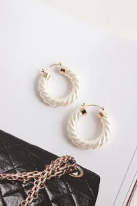 18k Gold Plated Pearl Swirl Earrings Gold 18k Gold Plated Pearl Swirl Earrings Gold