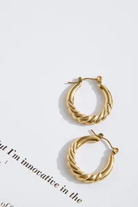 18k Gold Plated Pinky Promise Earrings Gold 18k Gold Plated Pinky Promise Earrings Gold