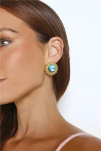 18k Gold Plated Seaside Charm Earrings Gold 18k Gold Plated Seaside Charm Earrings Gold