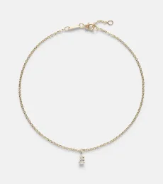18kt gold anklet with diamond 18kt gold anklet with diamond